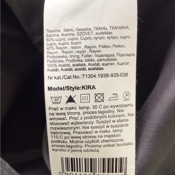 TATUUM Grey PeachSkin-Silky Straight Knee Skirt - EU 38 (US 6) As New - Picture 4 of 4